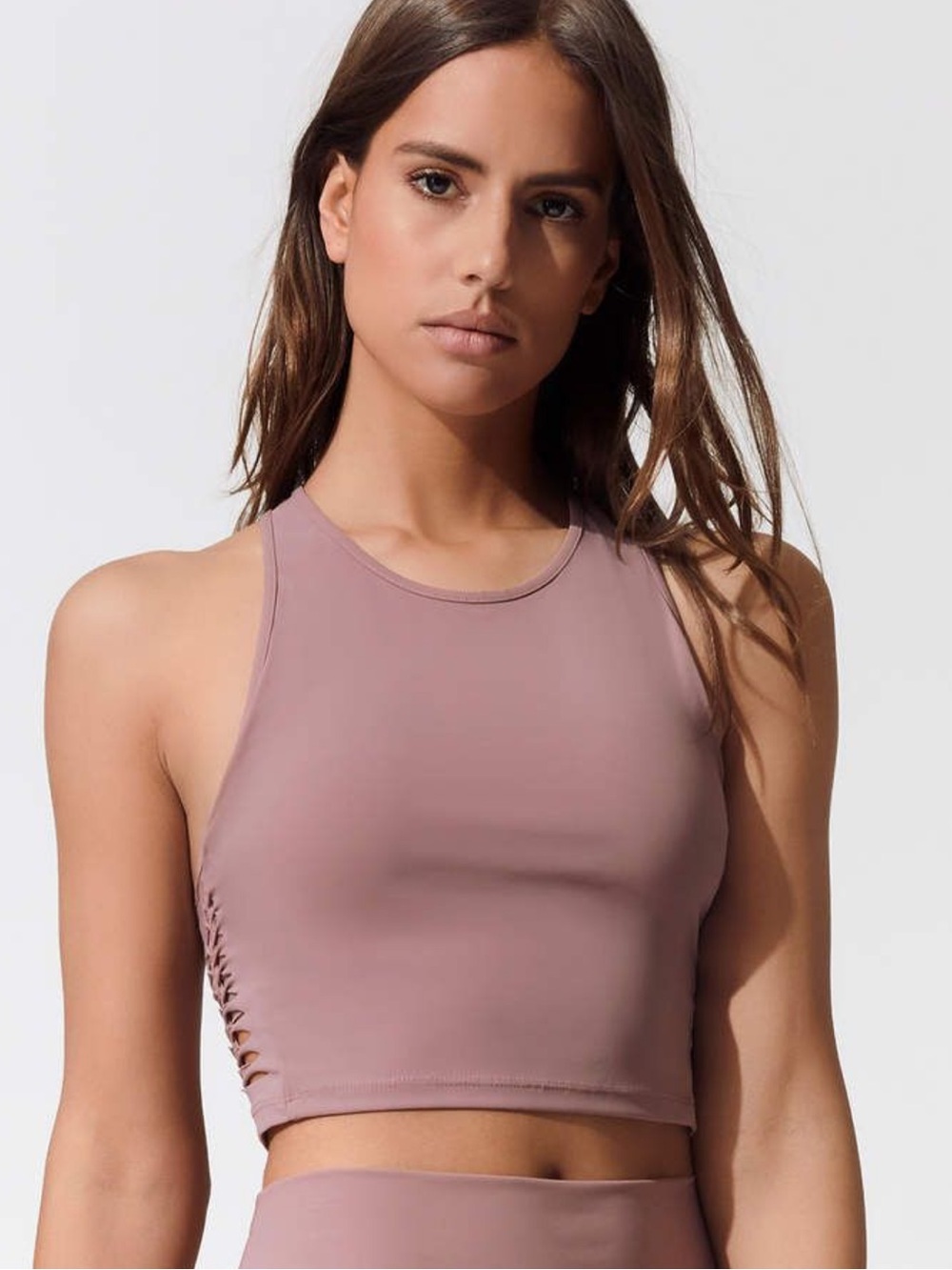 ALO Yoga High-Neck Cropped Tank (2015 RARE Style/Quality)